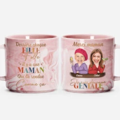 Tasse Effet Marbre Personnalisée - Merci Maman Géniale