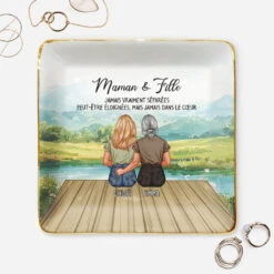 Coupelle Bijoux Personnalisée - Maman Et Fille