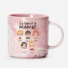 Tasse Effet Marbre Personnalisée - La Bande À Mamie - Design Cartoon Simple -Cadeau Plus 3943MFR1 tasse effet marbre personnalisee la bande a mamie design cartoon simple 3943M5T0A