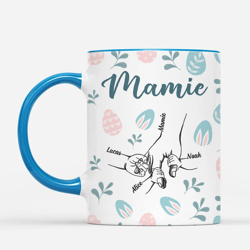 Mug Personnalisé Pour Pâques - Mamie - Œufs Et Fleurs 4 Mug Personnalisé Pour Pâques - Mamie - Œufs Et Fleurs – Image 2