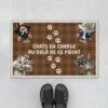 Paillasson Chat Personnalisé - Chat En Charge -Cadeau Plus 3947DFR1 paillasson chat personnalise chat en charge 3947dki5d