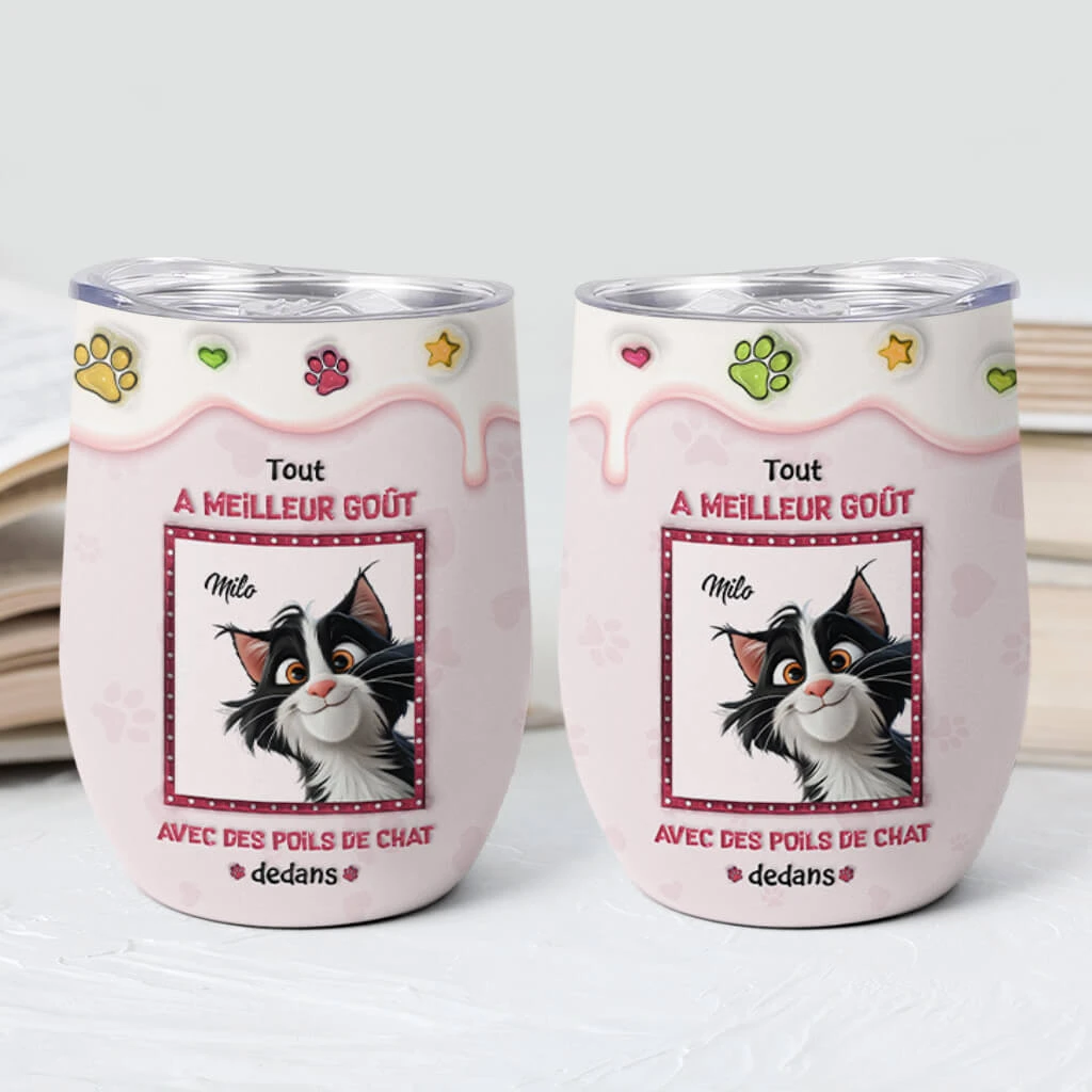 Mug Isotherme 355 Ml Personnalisé - Tout Ira Mieux Avec Chat 4 Mug Isotherme 355 Ml Personnalisé - Tout Ira Mieux Avec Chat – Image 2