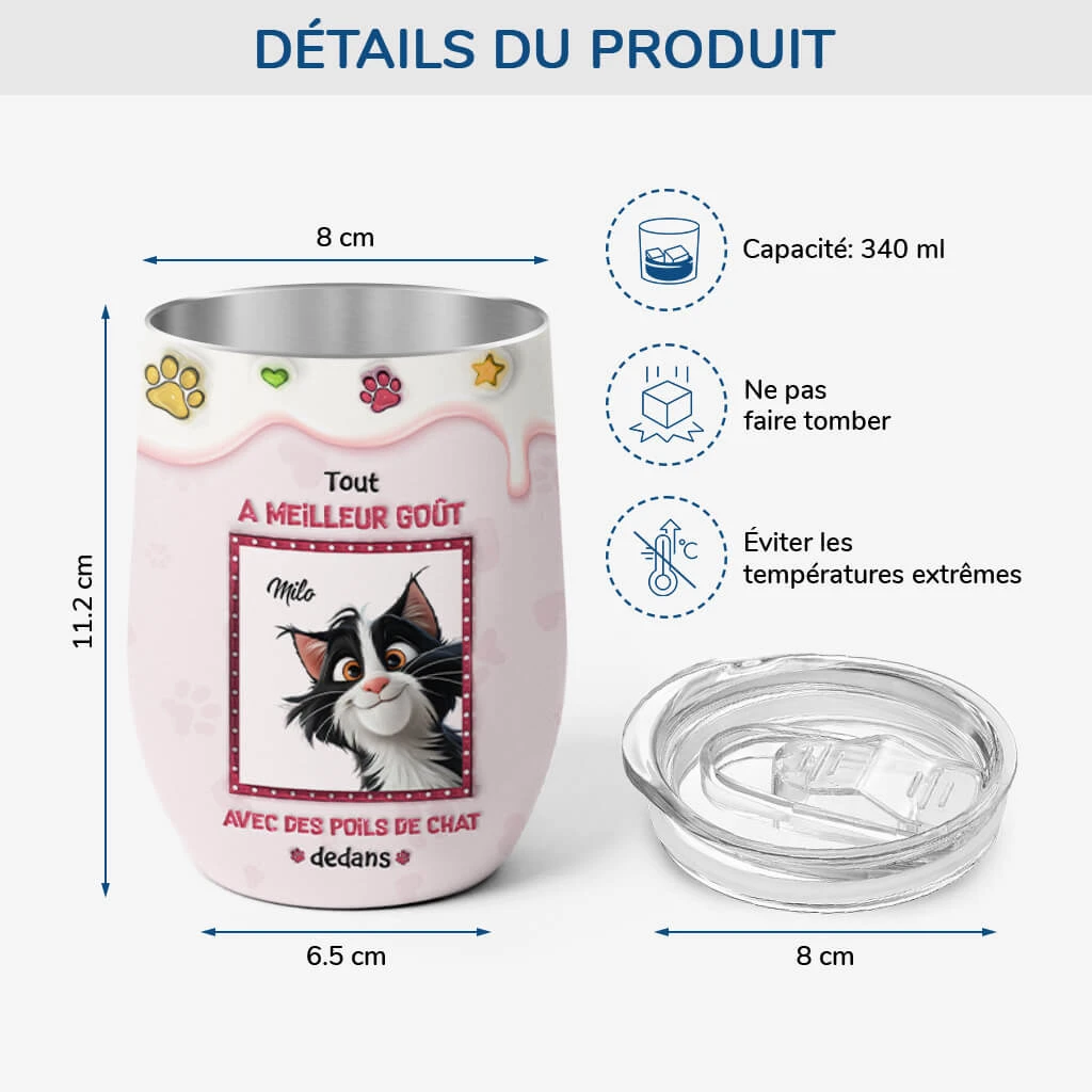 Mug Isotherme 355 Ml Personnalisé - Tout Ira Mieux Avec Chat 5 Mug Isotherme 355 Ml Personnalisé - Tout Ira Mieux Avec Chat – Image 3
