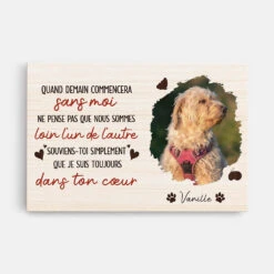 Toile Personnalisée - Quand Demain Commencera - Cadeau Commomératif Chien