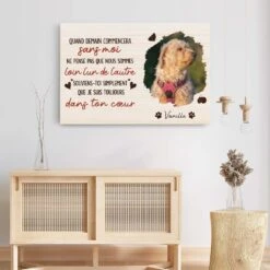 Toile Personnalisée - Quand Demain Commencera - Cadeau Commomératif Chien -Cadeau Plus 3988CFR3 toile personnalisee quand demain commencera cadeau commomeratif chien 3988ctt5c