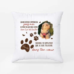 Coussin Personnalisé - Quand Demain Commencera - Cadeau Commomératif Chien