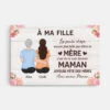 Toile Personnalisée Fête Des Mères - À Ma Fille -Cadeau Plus 3995CFR1 toile personnalisee fete des meres a ma fille 3995C6I8A