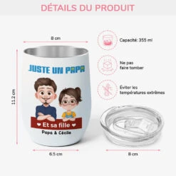 Mug Isotherme 355ml Personnalisé - Papa Et Son Enfant -Cadeau Plus 4000TFR3 mug isotherme 355ml personnalise papa et son enfant 4000T3I0B