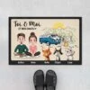 Paillasson Personnalisé - Toi Et Moi Et Nos Chats - Version Camping -Cadeau Plus 4004DFR1 paillasson personnalise toi et moi et nos chats version camping 4004D9M0D