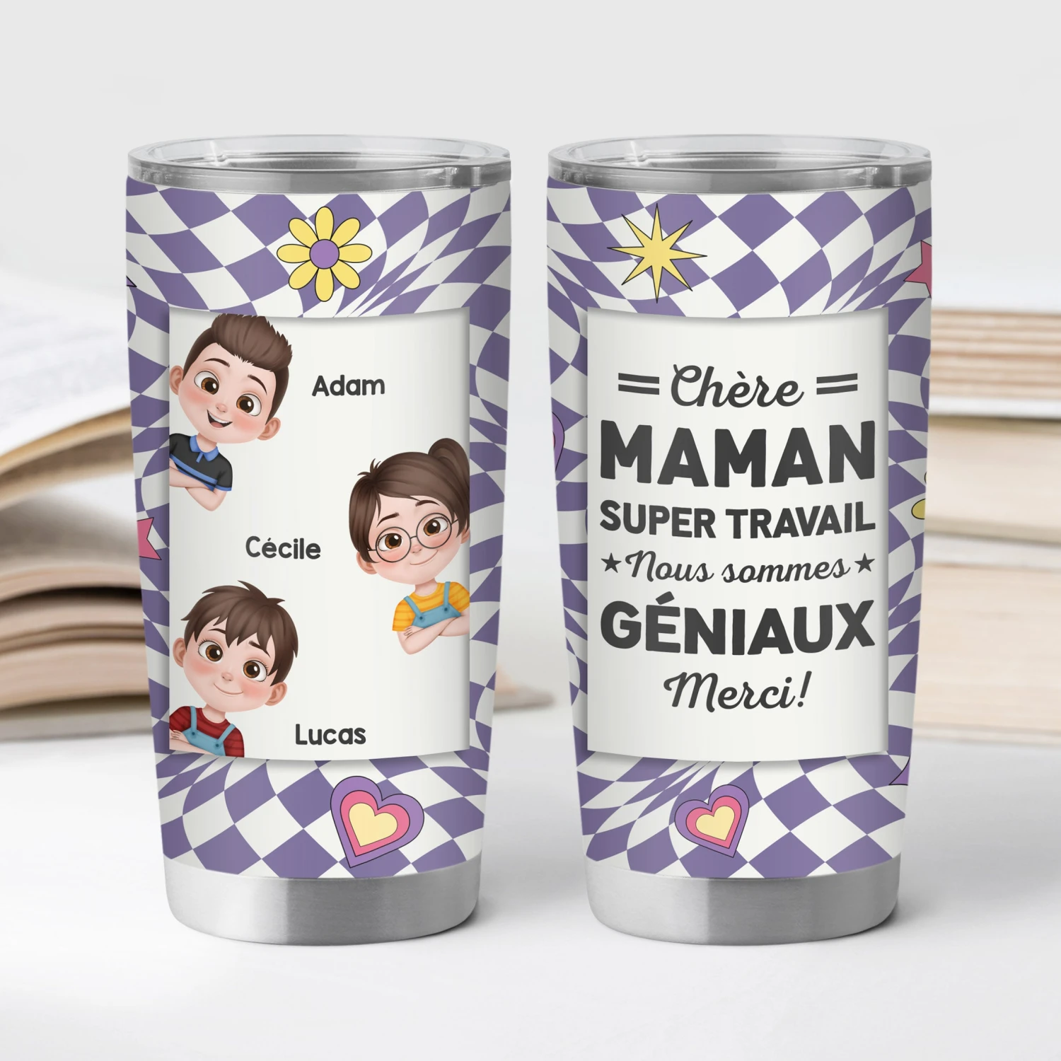 Mug Isotherme 590ml Personnalisé - Chère Maman 4 Mug Isotherme 590ml Personnalisé - Chère Maman – Image 2