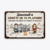 Plaque Humoristique Personnalisée – Arrête De Te Plaindre ! 1 Plaque Humoristique Personnalisée – Arrête De Te Plaindre ! -Cadeau Plus 4028EFR1 plaque en metal personnalisee pour couple arrete de te plaindre 4028ETM0G