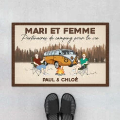 Paillasson Personnalisé Pour Couple - Partenaires De Camping