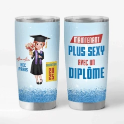 Mug Isotherme 590ml Personnalisé - Plus Sexy Avec Un Diplôme - Femme