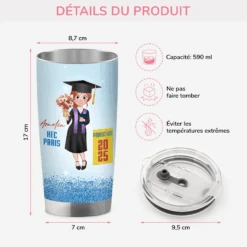 Mug Isotherme 590ml Personnalisé - Plus Sexy Avec Un Diplôme - Femme -Cadeau Plus 4045TFR3 mug isotherme 590ml personnalise plus sexy avec un diplome femme 4045t5t8a