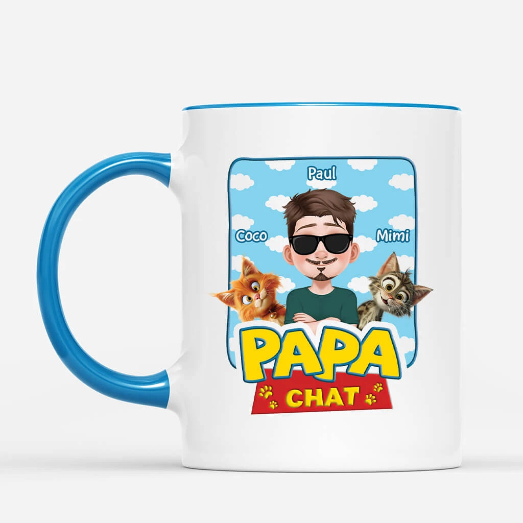Mug Pour Amoureux Des Chats - Maman Chat - Design Cartoon Coloré 4 Mug Pour Amoureux Des Chats - Maman Chat - Design Cartoon Coloré – Image 2