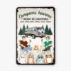Plaque Personnalisée Chat – Campeurs Heureux En Compagnie Féline -Cadeau Plus 4051EFR1 plaque en metal personnalisee avec chat campeurs heureux 4051e840d