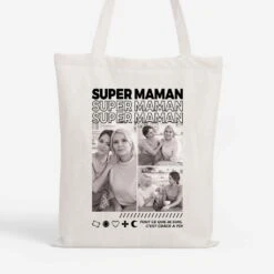 Meilleure Maman - Tote Bag Personnalisé Avec Photo