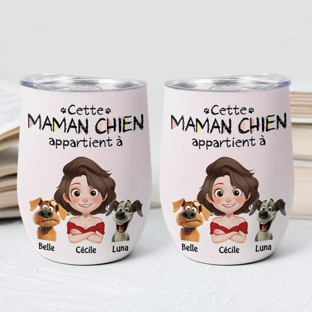 Mug Isotherme 355ml Personnalisé - Ce Papa Chien Appartient À - Design Cartoon 4 Mug Isotherme 355ml Personnalisé - Ce Papa Chien Appartient À - Design Cartoon – Image 2