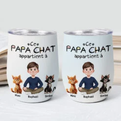 Mug Isotherme 355ml Personnalisé - Cette Maman Chat Appartient À - Design Cartoon -Cadeau Plus 4071TFR2 mug isotherme 355ml personnalise cette maman chat appartient a design cartoon 4071t8i0d