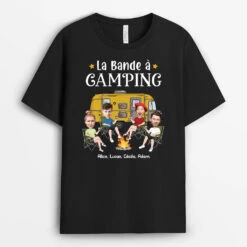 T Shirt Pour Homme Personnalisé - La Bande De Camping