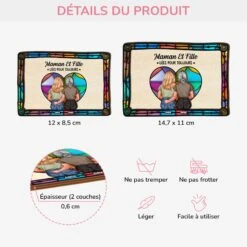 Clip Pare-soleil De Voiture Personnalisé - Maman Et Fille -Cadeau Plus 4087GFR4 clip pare soleil de voiture personnalise maman et fille 4087gkh5a