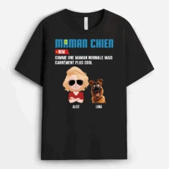 T-shirt Personnalisé - Définition Maman/Papa Chien - Design Cartoon