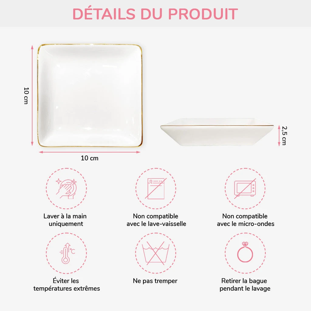 Coupelle À Bijoux Personnalisé Pour Fête Des Mères - Chère Maman - Photo 5 Coupelle À Bijoux Personnalisé Pour Fête Des Mères - Chère Maman - Photo – Image 3