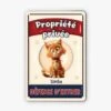 Plaque Métallique Personnalisée – Propriété Privée Version Chat 1 Plaque Métallique Personnalisée – Propriété Privée Version Chat -Cadeau Plus 4104EFR1 effet dimpression 3d plaque personnalisee avec chat propriete privee 4104e8m5d