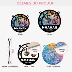 Attrape-soleil Pour Maman Personnalisé - Nous Aimons Maman - Photo -Cadeau Plus 4115UFR3 attrape soleil pour maman personnalise nous aimons maman photo 4115u3m3a