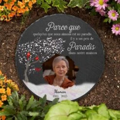 Pierre Commémorative Personnalisée Pour Maman - Paradis Dans Notre Maison - Photo -Cadeau Plus 4126QFR3 pierre commemorative personnalisee pour maman paradis dans notre maison photo 4126qtl0a 4bf45df4 bac9 4e8d b463 60cf502873eb