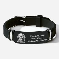 Bracelet Personnalisé - Je Suis Toujours Avec Toi - Photo Pour Chien