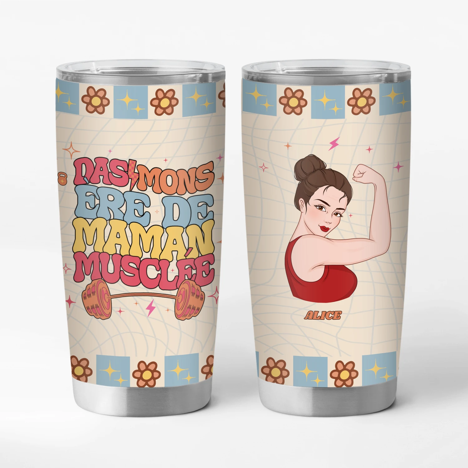 Mug Isotherme 590ml Personnalisé - Dans Mon Ère De Maman Musclée 3 Mug Isotherme 590ml Personnalisé - Dans Mon Ère De Maman Musclée