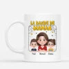 Mug Personnalisé - La Bande De Maman - Bande Dessinée -Cadeau Plus 4156MFR1 mug personnalise la bande de maman bande dessinee 4156m