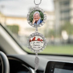Pendentif De Voiture Avec Photo Personnalisé - Je Suis Toujours Avec Toi
