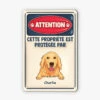 Plaque Chien Personnalisable – Propriété Protégée (effet 3D) 1 Plaque Chien Personnalisable – Propriété Protégée (effet 3D) -Cadeau Plus 4181EFR1 plaque personnalisee 3d cette propriete est protegee par chien 4181etl0c