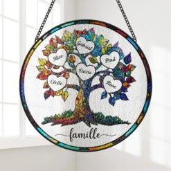 Attrape Soleil Personnalisé Famille Arbre D'amour
