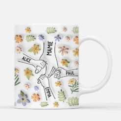 [Effet D'Impression 3D] Mug Personnalisé - Meilleure Maman - Pastel Avec Fleurs -Cadeau Plus 4196MFR3 effet dimpression 3d mug personnalise meilleure maman pastel avec fleurs 4196mkh5a