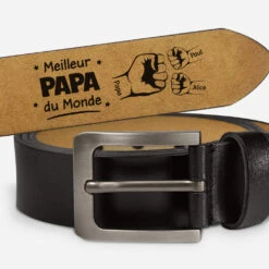 Ceinture Personnalisée Papa – Meilleur Papa Du Monde