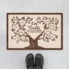 Paillasson Personnalisé Famille Avec Arbre Cœur Dessiné -Cadeau Plus 4219DFR1 paillasson famille personnalise larbre familial 4219d5t8i