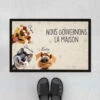 Paillasson Chien Personnalisé - Nous Gouvernons La Maison - Design Cartoon -Cadeau Plus 4223DFR1 paillasson chien personnalise nous gouvernons la maison design cartoon 4223d8t5c