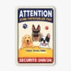 Plaque Chien Personnalisée – Zone Patrouillée (3D Cartoon) -Cadeau Plus 4224EFR1 effet dimpression 3d plaque personnalisee zone patrouillee par des chiens design cartoon 4224e5t8c