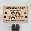 Paillasson Personnalisé - Bienvenue Chez - L’homme Et Les Chiens -Cadeau Plus 4275DFR1 paillasson personnalise bienvenue chez l homme et les chiens 4275d8i0c