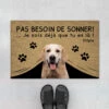 Paillasson Personnalisé Chien - Pas Besoin De Sonner -Cadeau Plus 4291DFR1 paillasson personnalise chien pas besoin de sonner 4291d8q3c