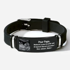 Bracelet Personnalisé Pour Futur Papa Avec Photo