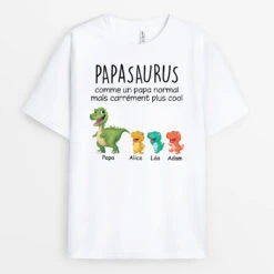 T-shirt Personnalisé - Papasaurus - Design Cartoon