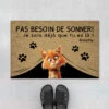 Paillasson Chat Personnalisé - Pas Besoin De Frapper - Version Vintage -Design Cartoon -Cadeau Plus 4334DFR1 paillasson chat personnalise pas besoin de frapper version vintage design cartoon 4334d8q5d