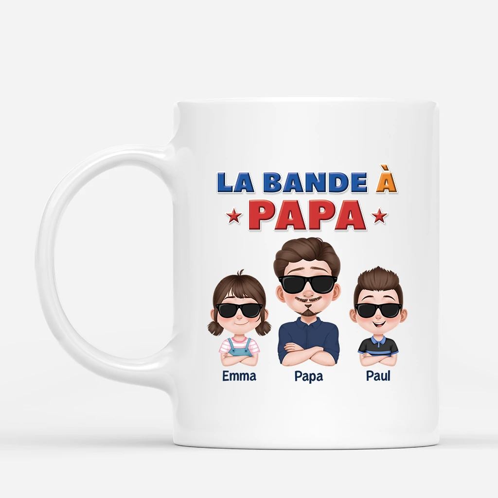 Mug Personnalisé - La Bande À Papa Cool - Design Cartoon Coloré 3 Mug Personnalisé - La Bande À Papa Cool - Design Cartoon Coloré