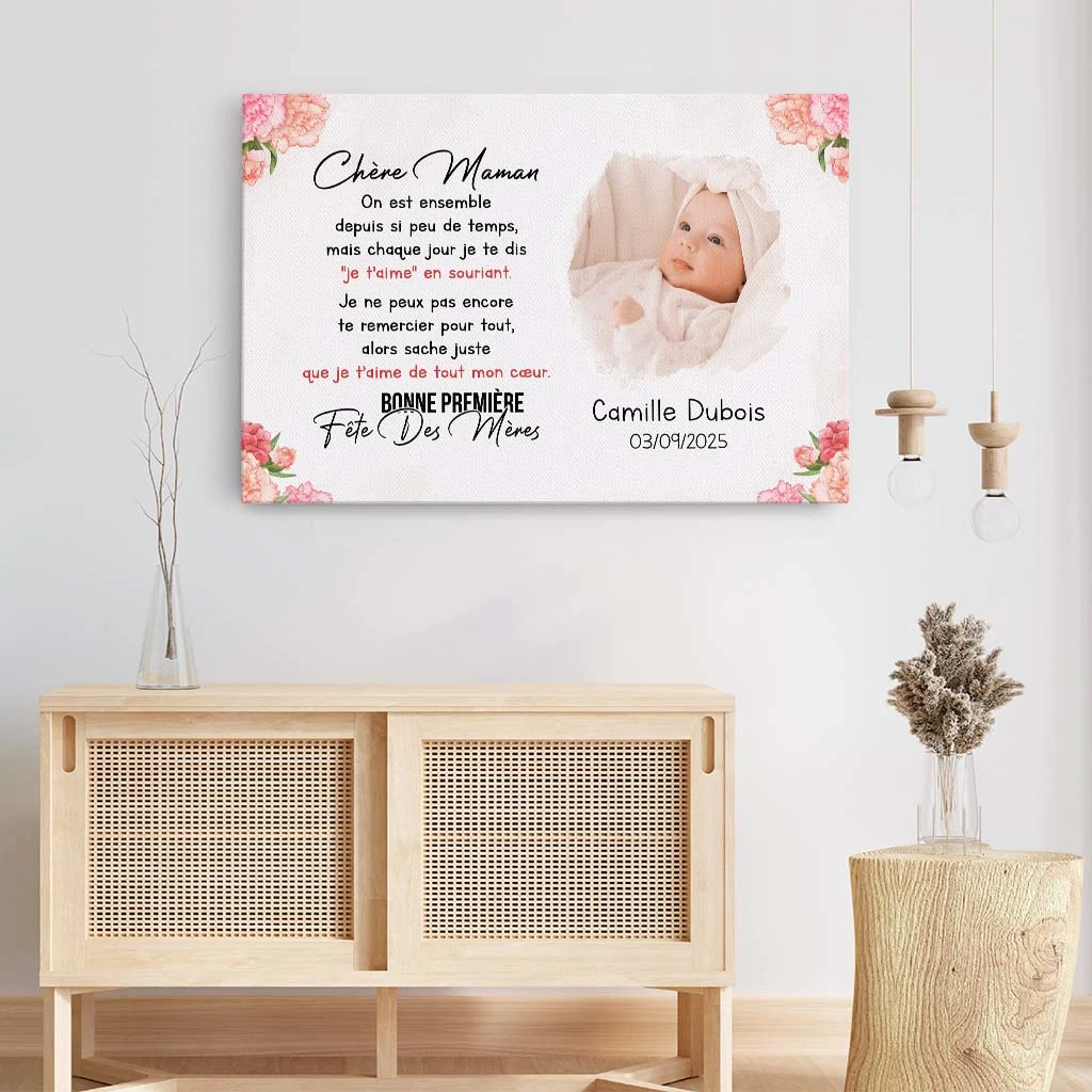 Toile Personnalisable Maman - Bonne Première Fête Des Mères - Photo 5 Toile Personnalisable Maman - Bonne Première Fête Des Mères - Photo – Image 3