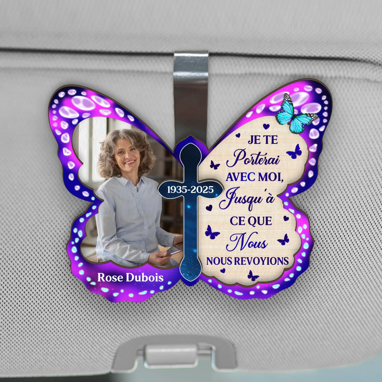 Clip Pare-soleil De Voiture Personnalisé - Jusqu'à Ce Que - Cadeau Commémoratif Photo 3 Clip Pare-soleil De Voiture Personnalisé - Jusqu'à Ce Que - Cadeau Commémoratif Photo