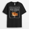T-shirt Chien Personnalisé - Joyeuse Fête Des Pères - Couleur Foncé -Cadeau Plus 4419AFR1 t shirt chien personnalise joyeuse fete des peres couleur fonce 4419akm5c